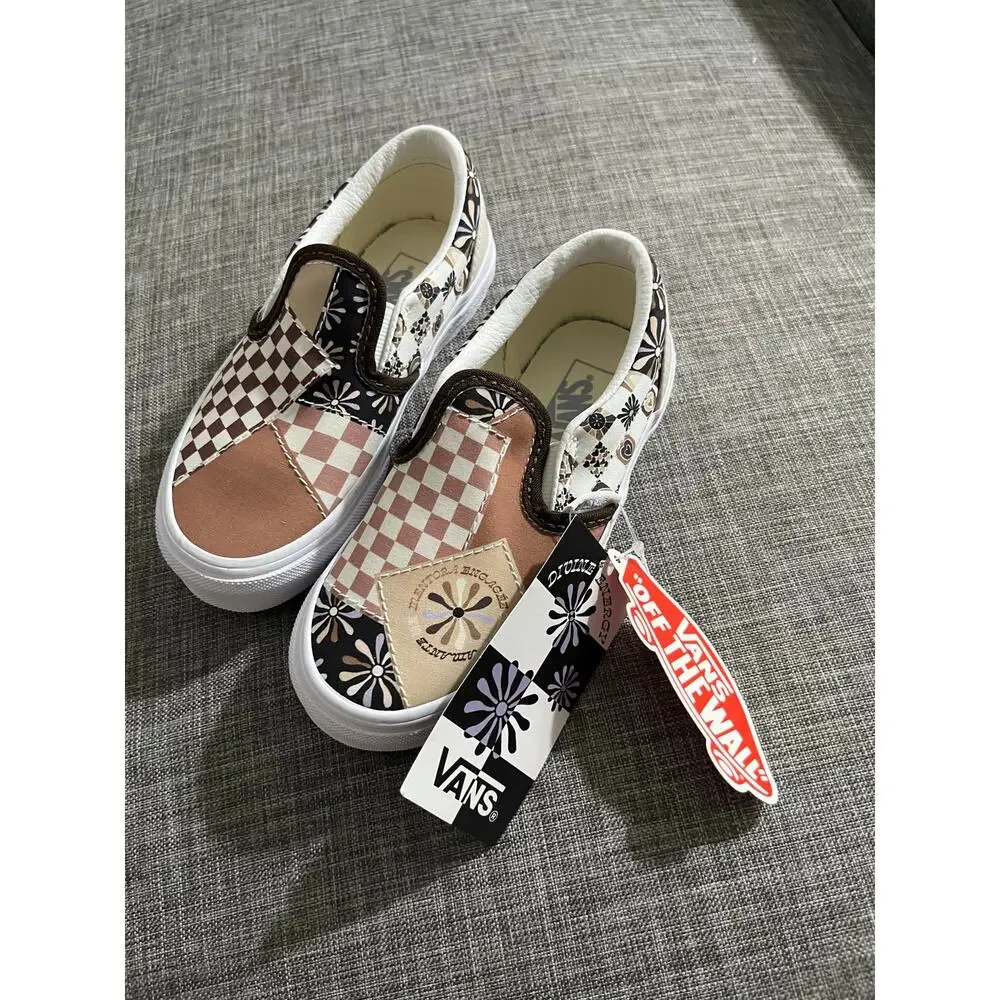 Vans divine equality slip on kids size 10 1/2